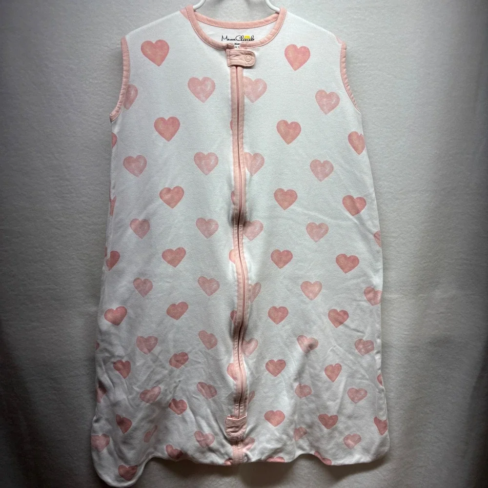 Mama Cheetah Organic Cotton‎ Sleep Sack Hearts XL 18-24 Months